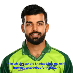 Shadab Khan 5 Questions Quiz