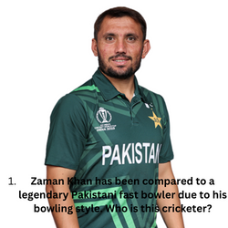 Zaman Khan has been compared to a legendary Pakistani fast bowler due to his bowling style. Who is this cricketer?