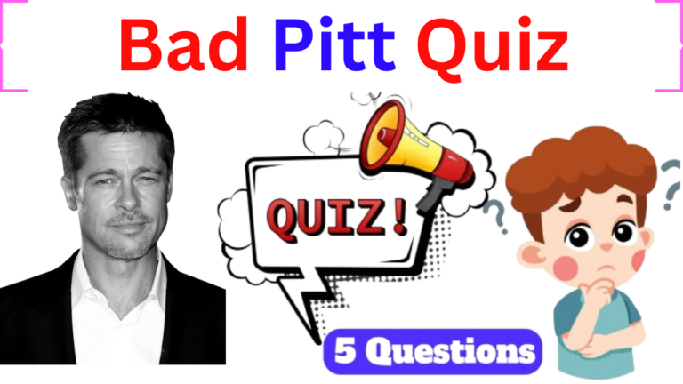 Brad Pitt 5 Questions Quiz